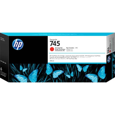 Cartuccia inkjet alta capacità 745 HP rosso cromatico F9K06A